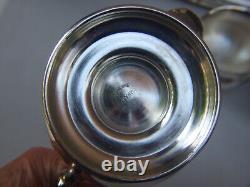 VINERS SILVER PLATE TEA /COFFEE SET w SERVING TRAY VINTAGE SERVEWARE