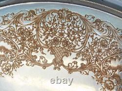 VINTAGE 1960s International Silver Castleton 6-Piece Tea Coffee Set Gold Tray