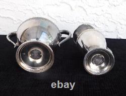 VINTAGE 1960s International Silver Castleton 6-Piece Tea Coffee Set Gold Tray