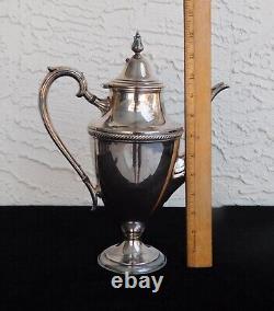 VINTAGE 1960s International Silver Castleton 6-Piece Tea Coffee Set Gold Tray