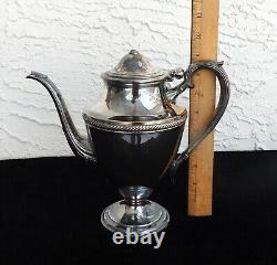 VINTAGE 1960s International Silver Castleton 6-Piece Tea Coffee Set Gold Tray