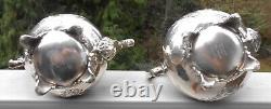 VINTAGE 5 Piece Reed & Barton REGENT 5600 Silver Plated Coffee Tea Set & Tray