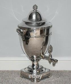 VINTAGE EMBASSY SHEFFIELD PLATE TEA HOT WATER URN SAMOVAR J LYONS & Co 1955 56cm