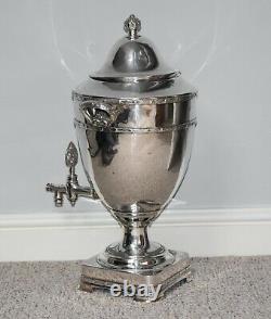 VINTAGE EMBASSY SHEFFIELD PLATE TEA HOT WATER URN SAMOVAR J LYONS & Co 1955 56cm