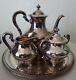 Vintage Reed & Barton Regent 5600 Silverplate Silver Plate Tea Set With Tray