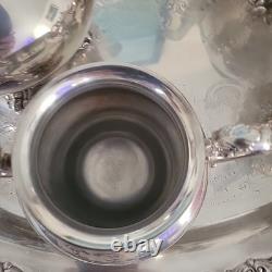 VINTAGE Reed & Barton Silver Plated Tea&Coffee Set With Towle Siver Plate Tray