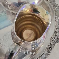 VINTAGE Reed & Barton Silver Plated Tea&Coffee Set With Towle Siver Plate Tray