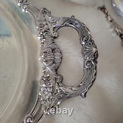 VINTAGE Reed & Barton Silver Plated Tea&Coffee Set With Towle Siver Plate Tray