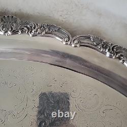 VINTAGE Reed & Barton Silver Plated Tea&Coffee Set With Towle Siver Plate Tray