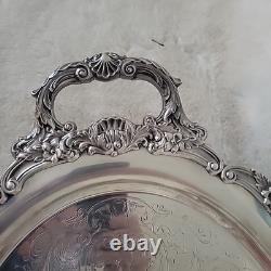 VINTAGE Reed & Barton Silver Plated Tea&Coffee Set With Towle Siver Plate Tray