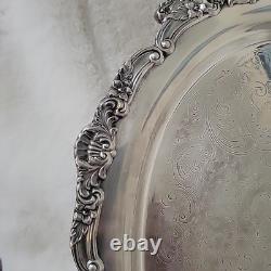 VINTAGE Reed & Barton Silver Plated Tea&Coffee Set With Towle Siver Plate Tray