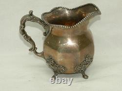 VINTAGE SILVER CITY SILVERPLATE 4 PIECE COFFEE TEA SET Meriden CT BEAUTIFUL