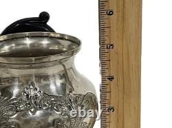 VINTAGE SILVER TEA & COFFEE SERVICE SET With TRAY