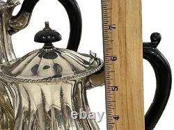 VINTAGE SILVER TEA & COFFEE SERVICE SET With TRAY