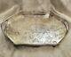 Vintage Top Quality Silver Plated Chased Footed Gallery Drinks Tea Serving Tray