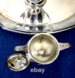 VTG Holmes & Edwards Tea Coffee Set Silver Plated International Silver Co Heavy