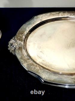 VTG Holmes & Edwards Tea Coffee Set Silver Plated International Silver Co Heavy