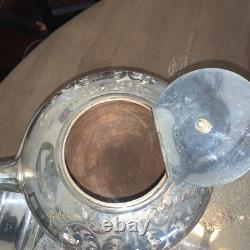 VTG Marlboro Silver Plate Coffee Tea Service & Wm A Rogers Serving Tray 5-Pc Set