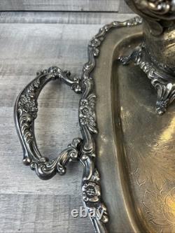 VTG Oneida USA Silver Plate 5-piece Coffee/Tea Service Set with Tray