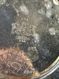 VTG Oneida USA Silver Plate 5-piece Coffee/Tea Service Set with Tray