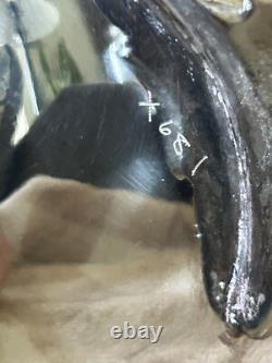 VTG Poole 5000 Silver Plate 9 Coffee / Tea Pot withCreamer Pitcher & Sugar Bowl