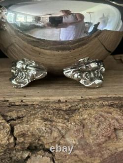 VTG Poole 5000 Silver Plate 9 Coffee / Tea Pot withCreamer Pitcher & Sugar Bowl