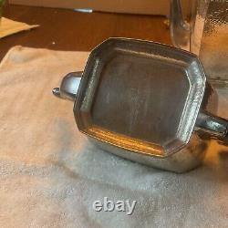 VTG SHEFFIELD 5 Pc SILVER PLATE HAND HAMMERED Coffee Tea Service Set