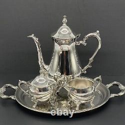 VTG Sheridan Taunton 6 Pc Teapot Tea Service Set Silverplate Amazing Cond RARE