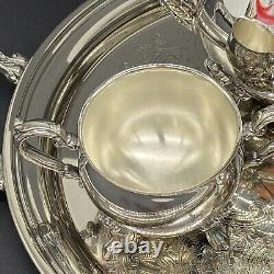 VTG Sheridan Taunton 6 Pc Teapot Tea Service Set Silverplate Amazing Cond RARE