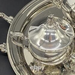 VTG Sheridan Taunton 6 Pc Teapot Tea Service Set Silverplate Amazing Cond RARE