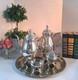 Vtg Silverplated F. B. Rodgers Polished Coffee & Tea Service Set1960's6 Pc Set