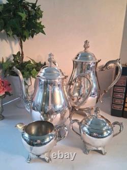 VTG Silverplated F. B. Rodgers Polished Coffee & Tea Service Set1960's6 Pc Set