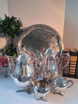 VTG Silverplated F. B. Rodgers Polished Coffee & Tea Service Set1960's6 Pc Set