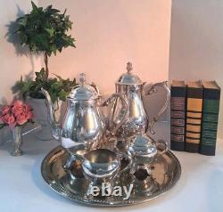 VTG Silverplated F. B. Rodgers Polished Coffee & Tea Service Set1960's6 Pc Set
