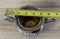 Van Bergh Quadruple Plate 4 Piece Tea Set (Tea Pot, Cream, Sugar&Waste) Pre 1924