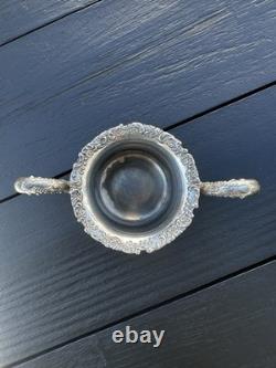 Van Bergh Silver Quadruple Plate 1898 Antique Tea Set Made In New York Floral