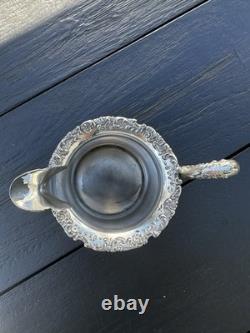 Van Bergh Silver Quadruple Plate 1898 Antique Tea Set Made In New York Floral