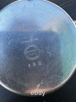 Van Bergh Silver Quadruple Plate 1898 Antique Tea Set Made In New York Floral