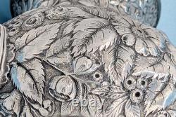 Victorian Antique Barbour Silver Plate Co Repousse Aesthetic Teapot Coffee Pot