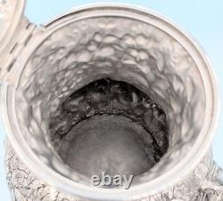 Victorian Antique Barbour Silver Plate Co Repousse Aesthetic Teapot Coffee Pot