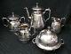 Victorian Antique Meriden B Co Silverplate 5 Pcs. Tea Or Coffee Service Set