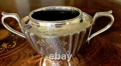 Victorian Antique Silver Plate Tea Set Very Ornate