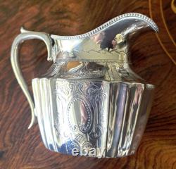 Victorian Antique Silver Plate Tea Set Very Ornate