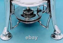 Victorian Antique Tropical Silver Plate Aesthetic Samovar Tea Urn Hot Water Pot