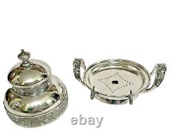 Victorian Era Pairpoint Quadruple Silverplate 6 Piece Repousse Breakfast Tea Set