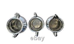 Victorian Era Pairpoint Quadruple Silverplate 6 Piece Repousse Breakfast Tea Set