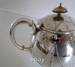 Victorian Four Piece Silver Plated Tea Set, Elkington & Co, Circa 1899