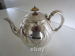 Victorian Four Piece Silver Plated Tea Set, Elkington & Co, Circa 1899