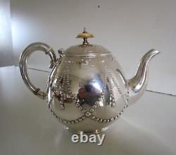 Victorian Four Piece Silver Plated Tea Set, Elkington & Co, Circa 1899