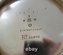 Victorian Four Piece Silver Plated Tea Set, Elkington & Co, Circa 1899